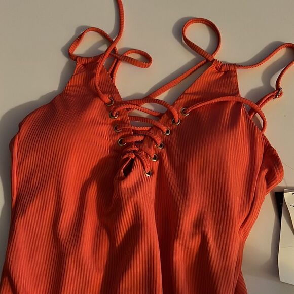 Hula Honey lace up one piece swimwear - Picture 3 of 8